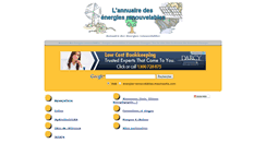 Desktop Screenshot of energies-renouvelables.maumautte.com